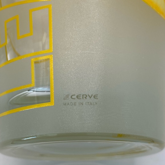 Cervé Italian frosted glass lemonade pitcher + 4 glasses. Vintage. EUC. - Picture 6 of 13